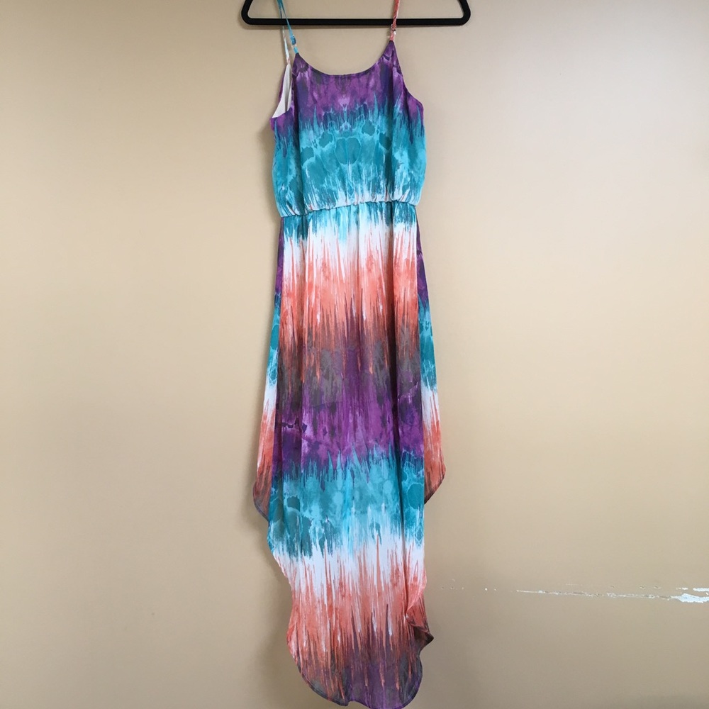 High-Low Colorful Dress - Picture 3 of 4